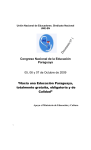 Proyecto de Congreso de la Educación Paraguaya