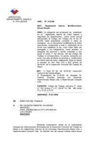 DEPARTAMENTO JURIDICO ORD.:   N&ordm;  3127/86  RDIC.: