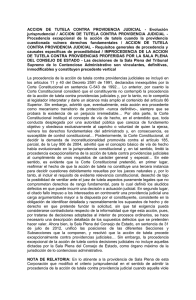 ACCION  DE  TUTELA  CONTRA  PROVIDENCIA ... jurisprudencial  /  ACCION  DE  TUTELA ...
