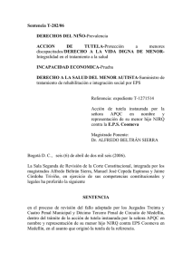 Sentencia T-282/06 - Sociedad Colombiana de Pediatría