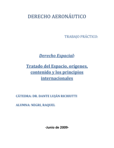 Derecho Espacial - Facultad de Derecho
