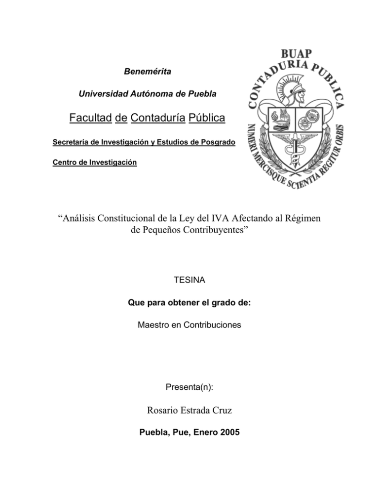 Facultad De Contadur a P blica