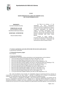 acta sesión ordinaria junta gobierno local 9 septiembre 2015