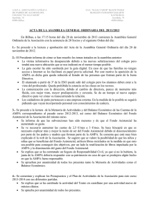 ACTA DE LA ASAMBLEA GENERAL ORDINARIA DEL 28/11/2013