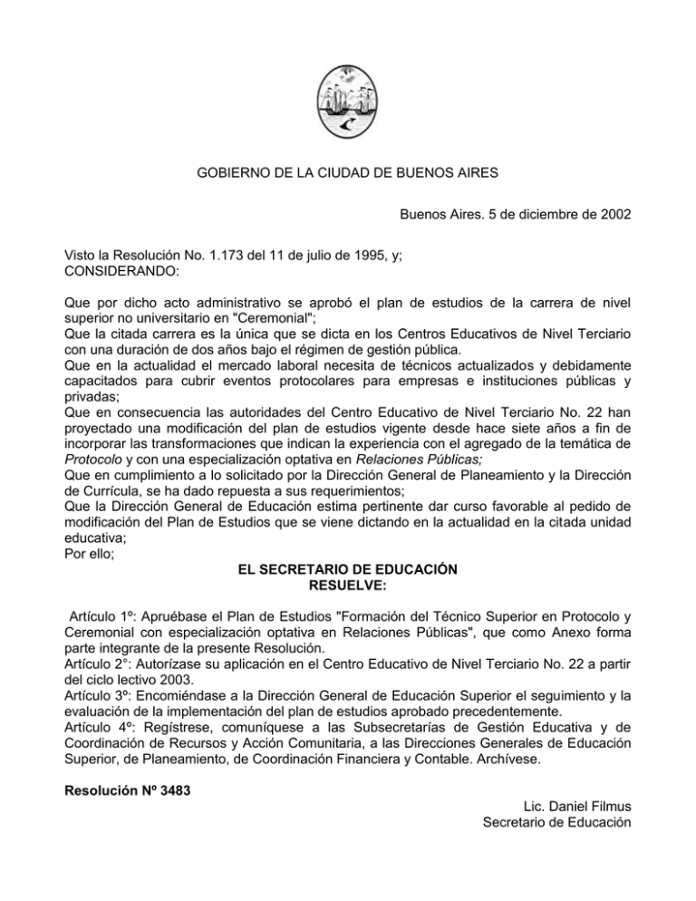 GOBIERNO DE LA CIUDAD DE BUENOS AIRES