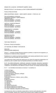 SENADO DE LA NACION - EXPEDIENTE NUMERO 1049/04