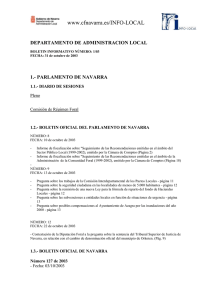 www.cfnavarra.es/INFO-LOCAL DEPARTAMENTO DE ADMINISTRACION LOCAL 1.- PARLAMENTO DE NAVARRA