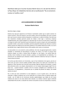 Manifiesto leído por el escritor Gustavo Martín Garzo el 11 de abril