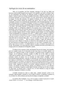 Apología (en crisis) de un matemático Miro en el periódico (El País