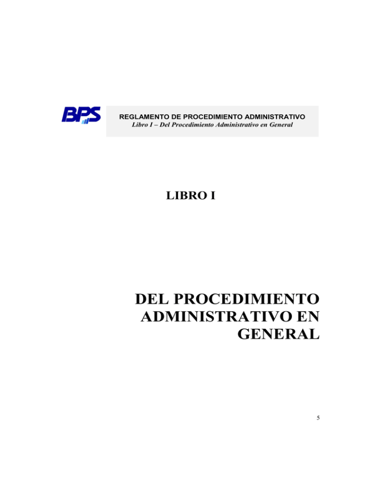 LIBRO I - Banco De Previsión Social