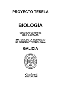 Programación Tesela Biología 2º Bach. Galicia