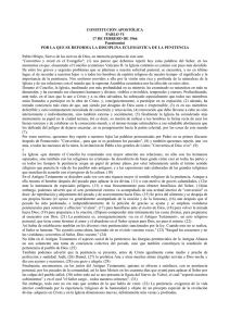 CONSTITUCIÓN APOSTÓLICA - Documenta Catholica Omnia