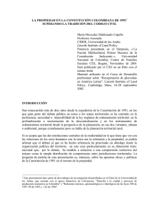la propiedad en la constitución colombiana de 1991