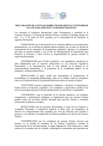 declaraci&oacute;n final del seminario sobre transparencia e integridad