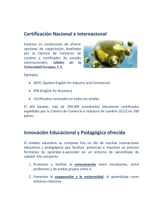 Certificación Nacional e Internacional