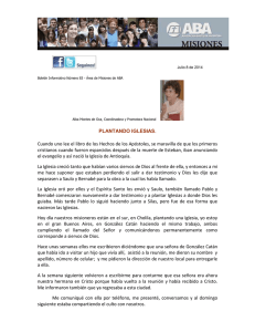 plantar Iglesias - Asociación Bautista Argentina