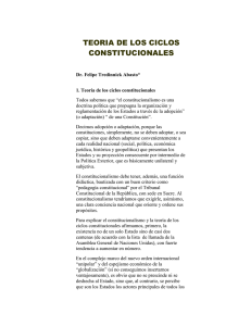 TEORIA DE LOS CICLOS CONSTITUCIONALES