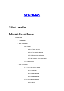 Trabajo Genomas. - Departamento de Sistemas Informáticos