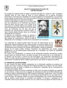 LAS MUTACIONES - Instituto Inmaculada Concepción