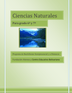 Ciencias Naturales  Para grado 6º y 7º Fundación Atenea y