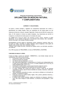 DIPLOMATURA EN MEDICINA NATURAL Y COMPLEMENTARIA  Dirección de Extensión Universitaria