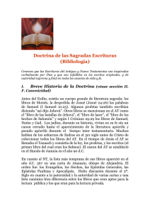 Doctrina de las Sagradas Escrituras Iglesia CA.
