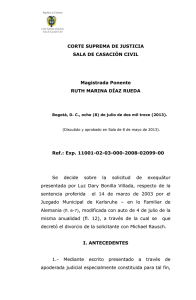 EXEQUÁTUR-sentencia de divorcio proferida por el municipal de