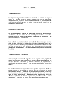 TIPOS DE AUDITORIA - revisoriaberriosandra