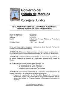 Gobierno del Estado de Morelos Consejería Jurídica