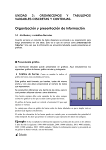 unidad 3: organicemos y tabulemos variables discretas y continuas