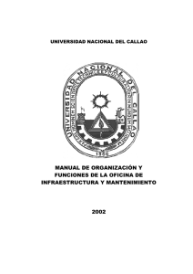 MANUAL DE ORGANIZACIÓN - Universidad Nacional del Callao.