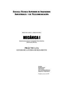 Practica_2_Rozamiento - Ingeniería Mecánica Aplicada y