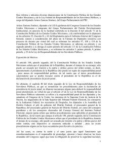 Que  reforma  y  adiciona  diversas ... Unidos Mexicanos y de la Ley Federal de Responsabilidades de...