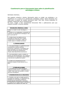 Cuestionario para el documento base sobre la planificación