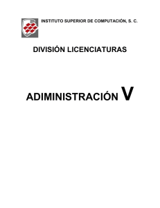 ADIMINISTRACIÓN V