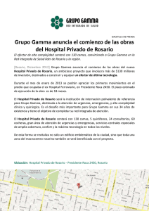 Grupo Gamma anuncia el comienzo de las obras del Hospital