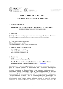 pedoneclaudia - Universidad Nacional de Cuyo