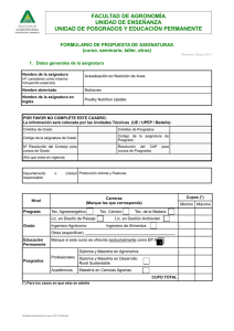 Actualización en Nutrición de Aves