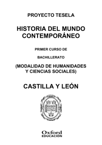 HISTORIA DEL MUNDO CONTEMPORÁNEO CASTILLA Y LEÓN