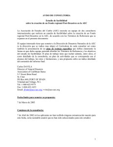 Consultancy Notice Post-Disaster Fund Feasibility Study (Spanish)
