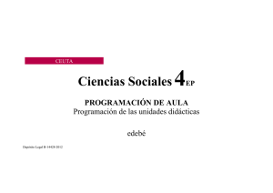 4 Ciencias Sociales  PROGRAMACIÓN DE AULA