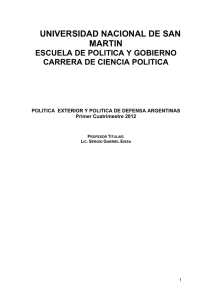 Bibliografía Optativa - Universidad Nacional de San Martín