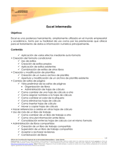 EXCEL-INTERMEDIO - Universidad Metropolitana