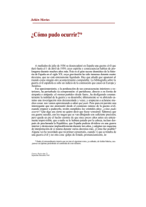 ¿Cómo pudo ocurrir?* Julián Marías