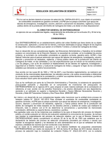 FAD-009 RESOLUCION DECLARATORIA DE DESIERTA
