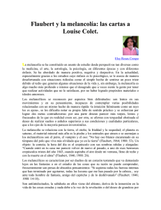 Flaubert y la melancolía: las cartas a Louise Colet.  L