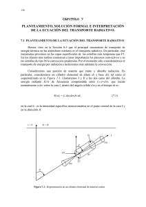 7.1 planteamiento de la ecuación del transporte radiativo