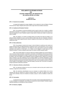 Capítulo VI, Régimen Electoral - COACV. Colegio Oficial de