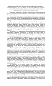 Dictamen sobre reforma del Consejo de la Magistratura