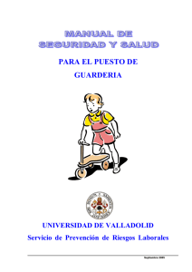 Puestos en la guardería - Universidad de Valladolid